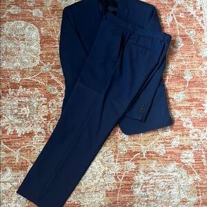 Elegant Navy Suit Pant Slim Fit